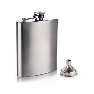 Fiaschetta Whisky 8oz acciaio inox con imbuto